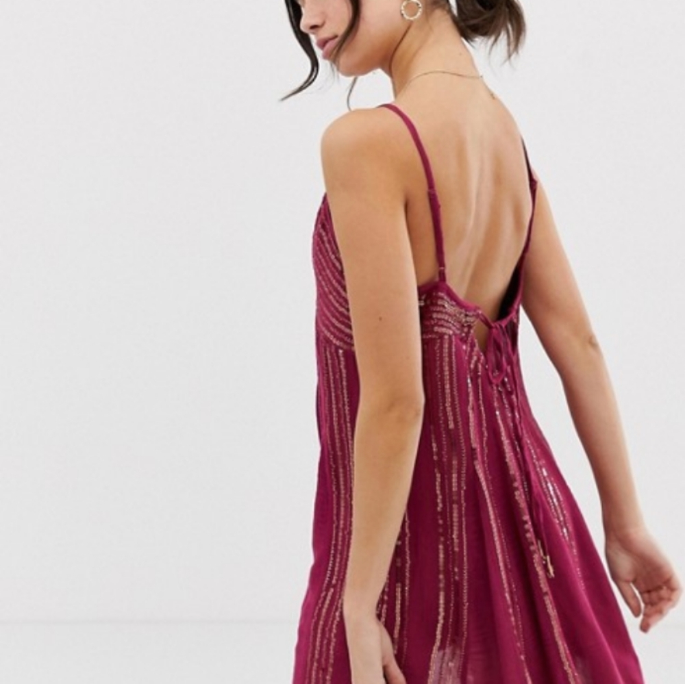 NEW Free People sequin mini dress - Picture 7 of 16